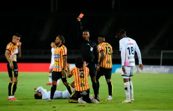 Al Deportivo Pereira solo le resta jugar dos partidos de Liga, pues quedó eliminado en los cuartos de final de la Copa BetPlay. FOTO: Colprensa