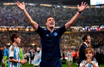 Lionel Scaloni es el entrenador de la Copa que más tiempo suma con su Selección desde su llegada a Argentina en 2018. FOTO GETTY 