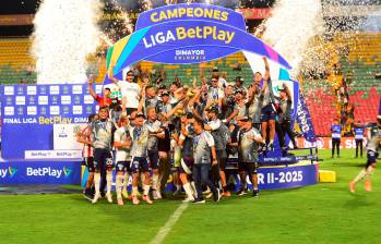 Junior celebró el título y su clasificación a la fase de grupos de la Libertadores. FOTO COLPRENSA