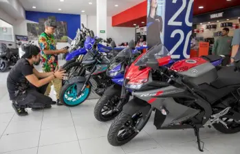Bajaj, Suzuki y Honda lideraron las ventas de motocicletas en mayo, mes en el que se registraron más de 110.000 unidades nuevas. FOTO: EL COLOMBIANO