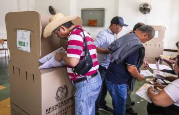 Elecciones en uno de los municipio de Antioquia. Foto: EL COLOMBIANO