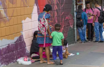 Los niños más explotados continúan siendo los de la comunidad Emberá Katío, sostuvo la Policía. FOTO: Archivo El Colombiano