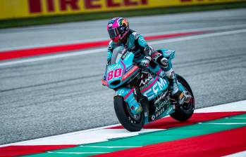 David Alonso marcó el sexto mejor tiempo en los libres de Spielberg. FOTO: X AsparTeam