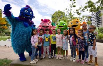 Algunos niños disfrutando de las actividades de Buen Comienzo. FOTO: Cortesía Alcaldía de Medellín