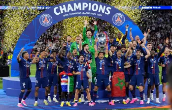 Paris Saint Germain, el actual bicampeón de la Liga de Campeones, buscará su tercera Champions League al hilo, algo que solo consiguió el Real Madrid entre las temporadas 2015/16 y la 2017/18. FOTO GETTY