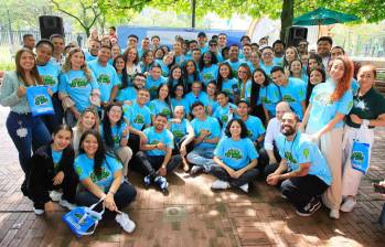 Los jóvenes elegidos por la gobernación de Antioquia lideraran programas contra el delito y el consumo de sustancias psicoactivas. FOTO: CORTESÍA GOBERNACIÓN DE ANTIOQUIA