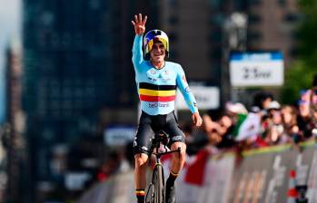 Remco Evenepoel buscará emular lo que hizo en los Juegos Olímpicos de París 2024. FOTO GETTY