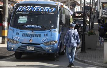 Imagen de referencia de buses del municipio de Rionegro. Foto: EL COLOMBIANO