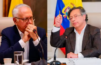 El Ministerio de Salud sigue sin pronunciarse frente a la problemática. A la izquierda, Guillermo Jaramillo, ministro de Salud. A la derecha Gustavo Petro, presidente. FOTO: PRESIDENCIA
