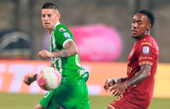 James Rodríguez fue inicialista contra Tolima en el estadio de Ditaires. Foto: Manuel Saldarriaga