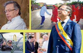 Petro ha sido durante los tres años de su Gobierno, que se cumplen este jueves 7 de agosto, sobre todo, un mandatario irreverente. Fotos: EL COLOMBIANO y cortesía