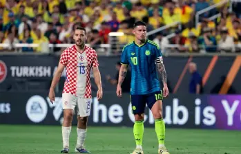 James Rodríguez durante el compromiso frente a Croacia. FOTO GETTY