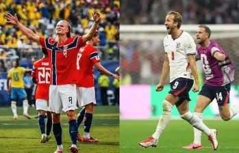 Erling Haaland y Harry Kane, el duelo de goleadores en Noruega vs. Inglaterra. FOTOS: X Erling y HKane