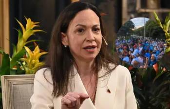 Miles de venezolanos se manifestaron en Caracas para exigir elecciones presidenciales y el regreso al país de María Corina Machado. FOTO: Getty Images. X-@VenteVenezuela.