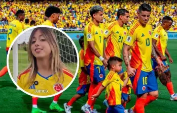 Frente a las interpretaciones políticas y las críticas en plataformas digitales que empañaron el acto de entrega de la bandera nacional, la Selección Colombia y, en especial, James Rodríguez, recibieron un doble respaldo tras el video de Antonella. FOTO: Captura de video de redes sociales @anto_petro_alcocer