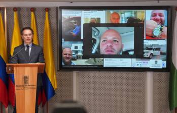 El alcalde Federico Gutiérrez durante la última presentación de los hallazgos de la auditoría forense. FOTO: Cortesía Alcaldía de Medellín