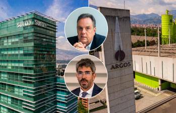 Desde finales de octubre, los presidentes de Grupo Argos, Jorge Mario Velásquez (arriba), y de Grupo Sura, Ricardo Jaramillo (abajo) confirmaron su intención de terminar con el cruce accionario. FOTO EL COLOMBIANO