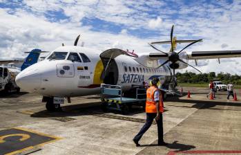 Con la inclusión de estos dos vuelos adicionales, Satena espera movilizar en esta semana cerca de 3.051 pasajeros conectando a la capital del Chocó con Medellín y Bogotá. Foto: Julio César Herrera