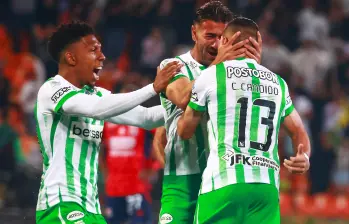 Los futbolista Joan Castro, Facundo Batista y Camilo Cándido sumaron minutos en partidos importantes como los clásicos paisas ante el DIM. Foto: Manuel Saldarriaga