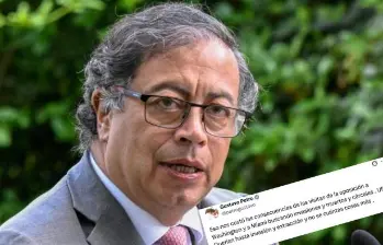El presidente de Colombia, Gustavo Petro. FOTO: Getty