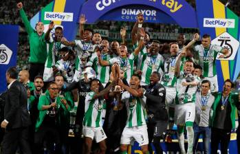 Con el triunfo ante Millonarios, Nacional consiguió su sexto título de la Copa Betplay y se consolidó como el máximo ganador del torneo. FOTO: JAIME PÉREZ 