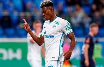Mateo Casierra suma 10 goles en 12 partidos con el Zenit en Liga rusa. FOTO GETTY