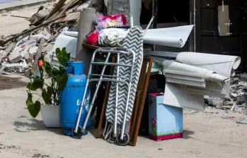 40.000 personas resultaron afectadas en Pereira tras el sismo del pasado 10 de agosto. Muchas familias quedaron sin viviendas y con solo sus enseres para volver a comenzar. Foto: Julio Herrera El Colombiano