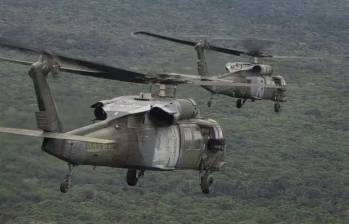 Tras el siniestro ocurrido en Cauca, el Ejército quedó con 34 Black Hawk operando. Foto: Cortesía Ejército