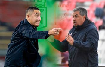 El técnico Efraín Juárez busca su primer título como técnico en propiedad de un equipo. Jorge “El Polilla” Da Silva, quiere salir campeón por primera vez en Colombia. FOTO: EL COLOMBIANO, MANUEL SALDARRIAGA Y COLPRENSA