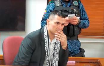 Juan Guillermo Monsalve rindió testimonio de manera presencial en los juzgados de Paloquemao de Bogotá. FOTO captura video