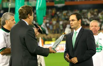 Víctor Marulanda, en su época como presidente de Atlético Nacional, en 2010. Está de regreso. FOTO JUAN ANTONIO SÁNCHEZ