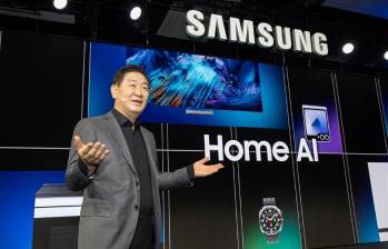 En su conferencia del CES en Las Vegas 2025, Samsung destacó su visión de “IA para todos, todos los días, en cualquier lugar”. FOTO Europa Press