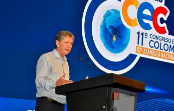 Bruce Mac Master, presidente de la Andi, planteó recuperar la confianza y construir acuerdos para impulsar el desarrollo del país. FOTO cortesía Andi