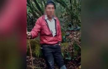 Bartolomé Pinchao estuvo secuestrado durante un mes. Fue encontrado en una casa en Pasto. FOTO: Cortesía de la Policía.