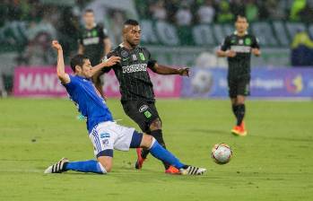 Miguel Ángel Borja es, hasta acá, el máximo goleador de Nacional en la Copa Sudamericana. FOTO JUAN ANTONIO SÁNCHEZ