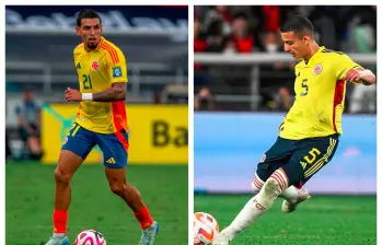 Daniel Muñoz y Kevin Castaño serán bajas obligadas de Colombia frente a Bolivia. FOTOS GETTY