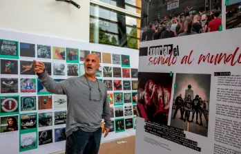 La exposición se puede visitar de martes a de 11:00 a.m. a 6:00 p.m en MUROCK, ubicado en la Casa de la Música (Parque de los Deseos). Foto Julio César Herrera. 