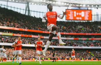 Eddie Nketiah suma 5 goles en 10 partidos en la Premier League. FOTO ARSENAL