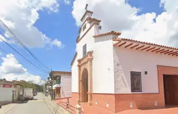 Capilla Santa Ana del municipio de Guarne, Antioquia. Foto: captura de Google Maps.