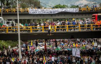 El sector de Punto Cero, al norte de Medellín, será uno de los puntos de concentración de las marchas de este viernes. FOTO: MANUEL SALDARRIAGA