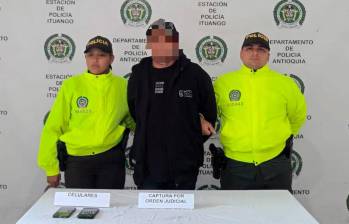 El detenido es señalado de ser uno de los cabecillas del Clan del Golfo en Ituango. FOTO: Policía Antioquia