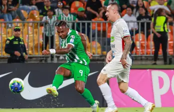 Tras el amistoso contra Caldas, Alfredo Morelos anotó ya su segundo gol por Liga BetPlay 2-2026. Foto: Manuel Saldarriaga Quintero.