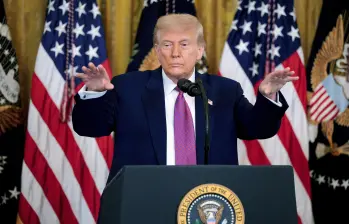 El presidente Donald Trump ha emprendido una campaña mediática para ser reconocido con el premio Nobel de Paz que se dará el próximo 10 de octubre. Foto: Getty Images