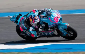 David Alonso corre su segunda temporada en Moto2. FOTO: GETTY