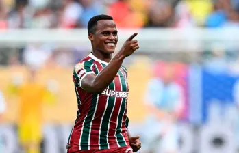 Jhon Arias jugador colombiano del Fluminense que fue elegido en el once ideal del Mundial de Clubes. FOTO XINHUA