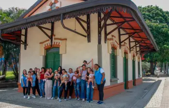  Esta es la antigua estación del ferrocarril El Bosque, ubicada en la comuna 4, Aranjuez en Medellín, que comenzará a funcionar como un nuevo punto de atención del programa Buen Comienzo. FOTO: Cortesía Alcaldía de Medellín