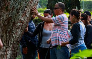 En cada estación, los guías especializados describen en detalle lo que se encuentra a su alrededor. Las personas ciegas pueden tocar hojas, cortezas y flores, oler los diferentes aromas de las plantas y escuchar el canto de las aves, creando una imagen mental vívida y enriquecedora del entorno natural. Foto: Manuel Saldarriagas Quintero.