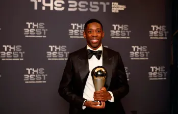 Ousmane Dembélé, de 28 años, fue una de las grandes sensaciones este año en el fútbol europeo tras ganar la Champions League. FOTO: GETTY