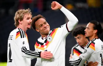 Alemania celebra su clasificación al Mundial de Canadá, México y Estados Unidos 2026. FOTO GETTY 