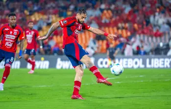 Francisco Fydriszewski, una de las figuras del DIM en la clasificación a la fase de grupos de la Libertadores. Foto: Juan Antonio Sánchez Ocampo.